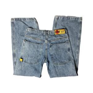 UNIF X Jeans Womens Blue Light Wash Relaxed loose Leg Baggy 29
